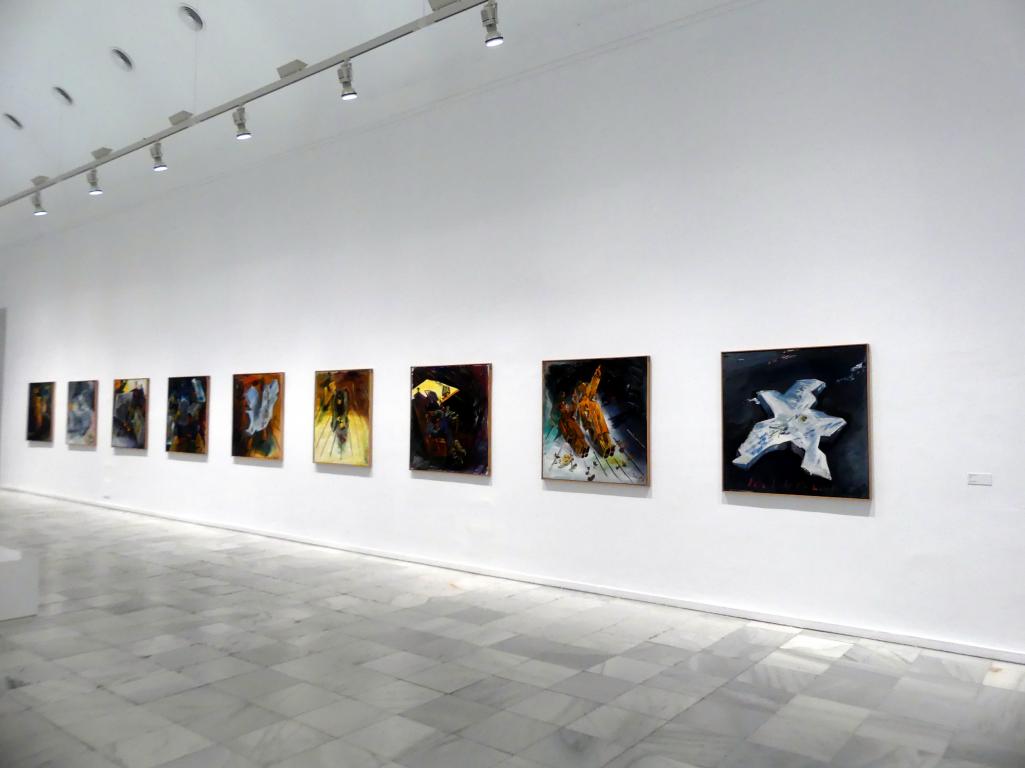 Madrid, Museo Reina Sofía, Ausstellung "Jörg Immendorff - The Task of the Painter" vom 30.10.2019-13.04.2020, Saal 4, Bild 2/3