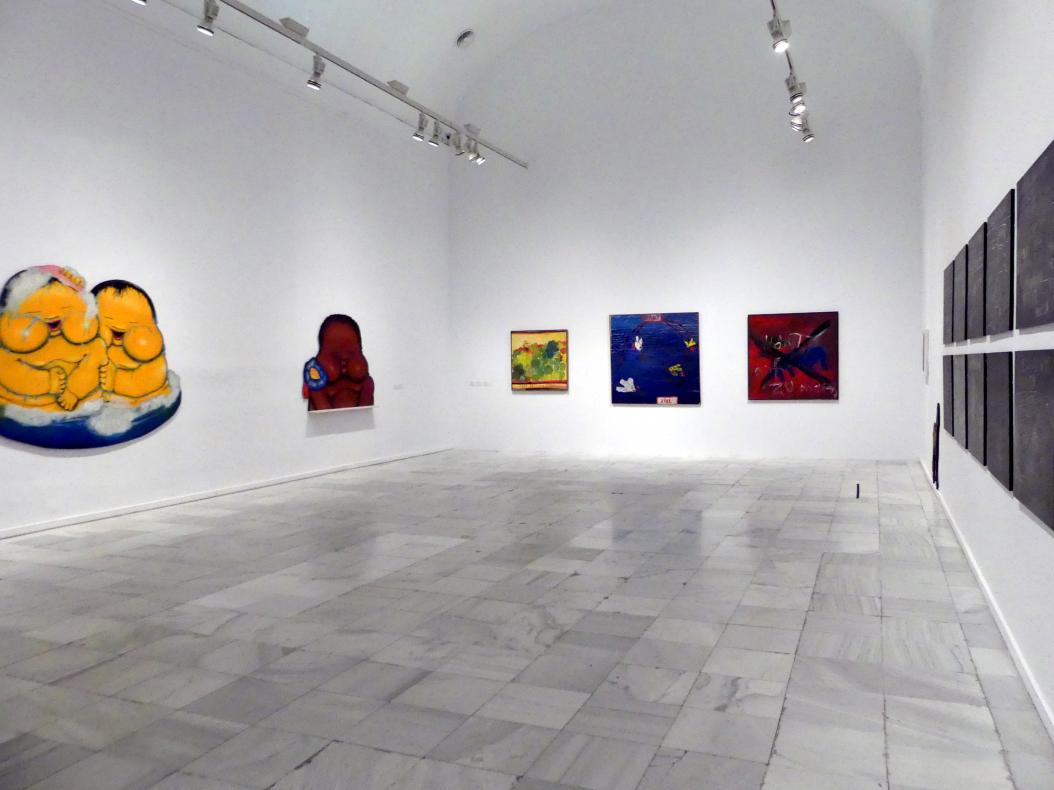 Madrid, Museo Reina Sofía, Ausstellung "Jörg Immendorff - The Task of the Painter" vom 30.10.2019-13.04.2020, Saal 1, Bild 1/2