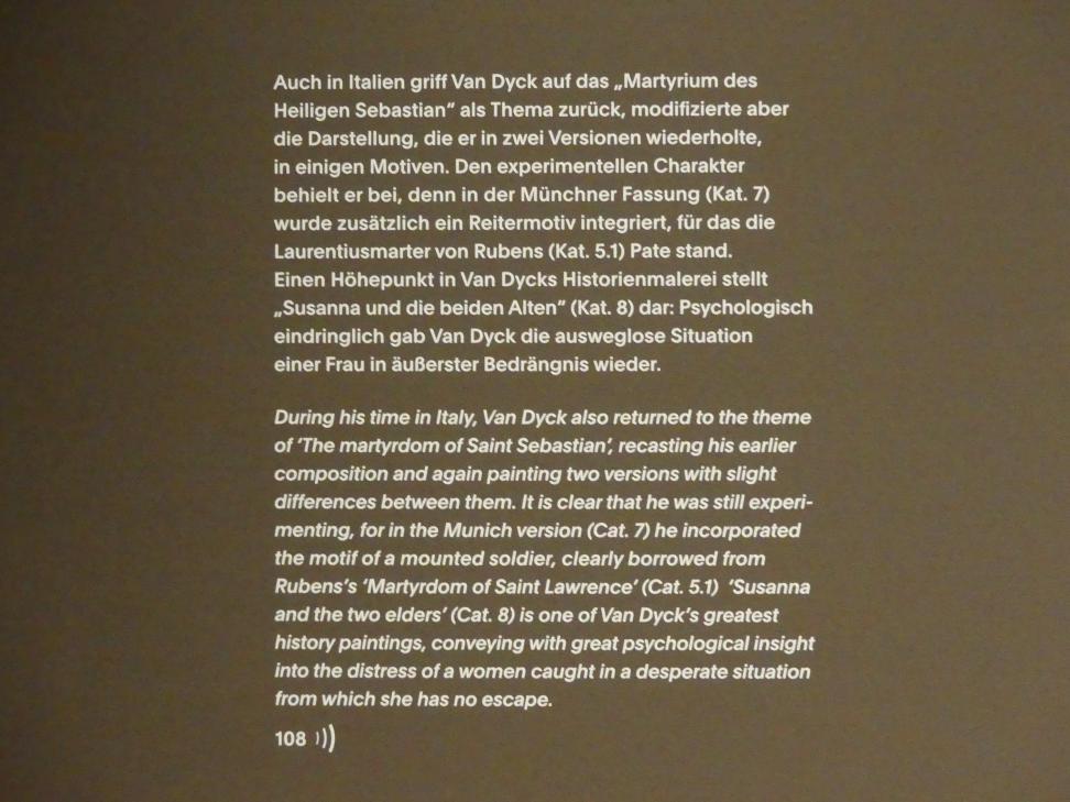 München, Alte Pinakothek, Ausstellung "Van Dyck" vom 25.10.2019-02.02.2020, Von Antwerpen nach Italien - 4, Bild 2/2