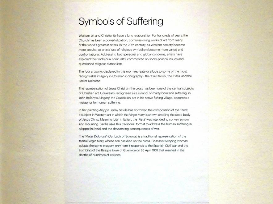 Edinburgh, Scottish National Gallery of Modern Art, Gebäude One, Saal 22: Symbole des Leidens, Bild 3/3