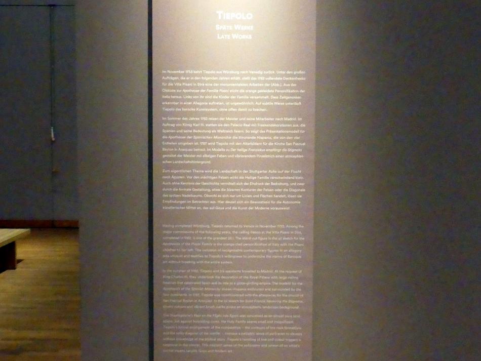 Stuttgart, Staatsgalerie, Ausstellung "Tiepolo"  vom 11.10.2019 - 02.02.2020, Saal 10: Späte Werke, Bild 3/3