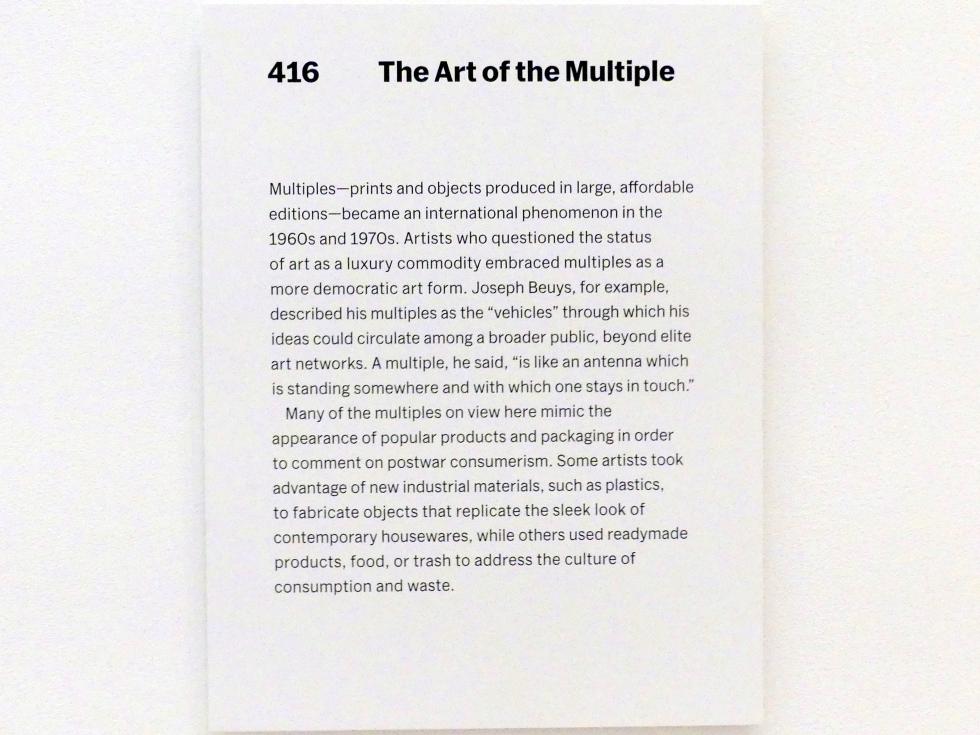 New York, Museum of Modern Art (MoMA), Saal 416, Bild 2/3