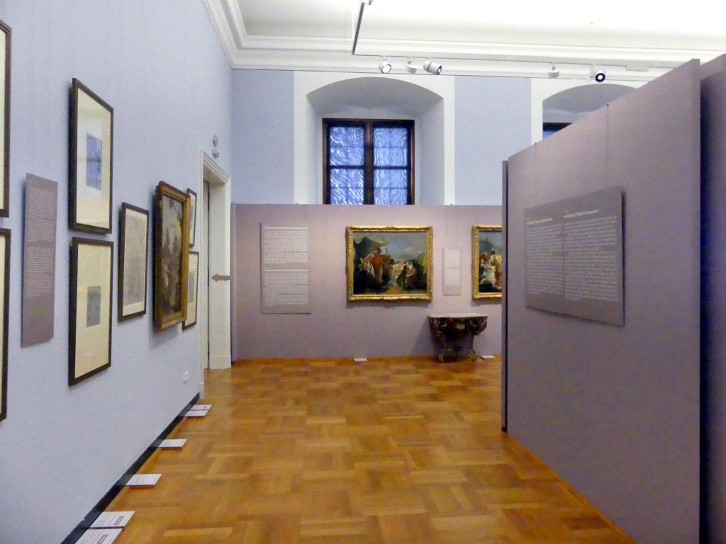 Würzburg, Martin von Wagner Museum, Ausstellung "Tiepolo und seine Zeit in Würzburg" vom 31.10.2020-15.07.2021, Saal 1, Bild 2/2