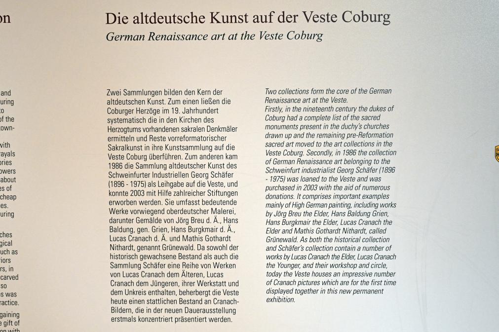 Coburg, Kunstsammlungen der Veste Coburg, Altdeutsche Malerei, Bild 5/9