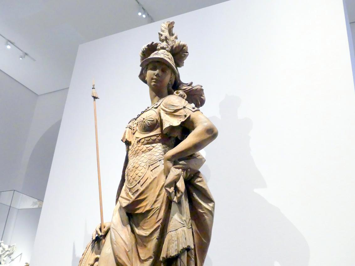 Ignaz Günther (1751–1775), Statue der Minerva aus dem Palais La Rosée in München, München, Stadtpalais des Reichsgrafen Johann Kaspar Basselet von La Rosée, jetzt München, Bayerisches Nationalmuseum, 1772, Bild 3/4
