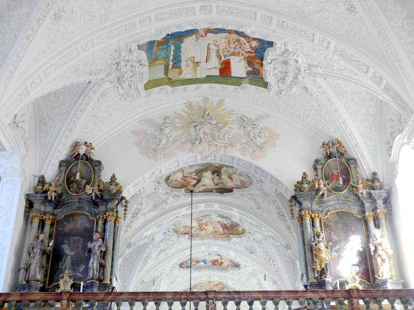 Johann Baptist Zimmermann (1701–1757), Stuck im Deckenbereich, Buxheim, ehemalige Reichskartause, jetzt Salesianerkloster, Klosterkirche Maria Saal, 1711–1712