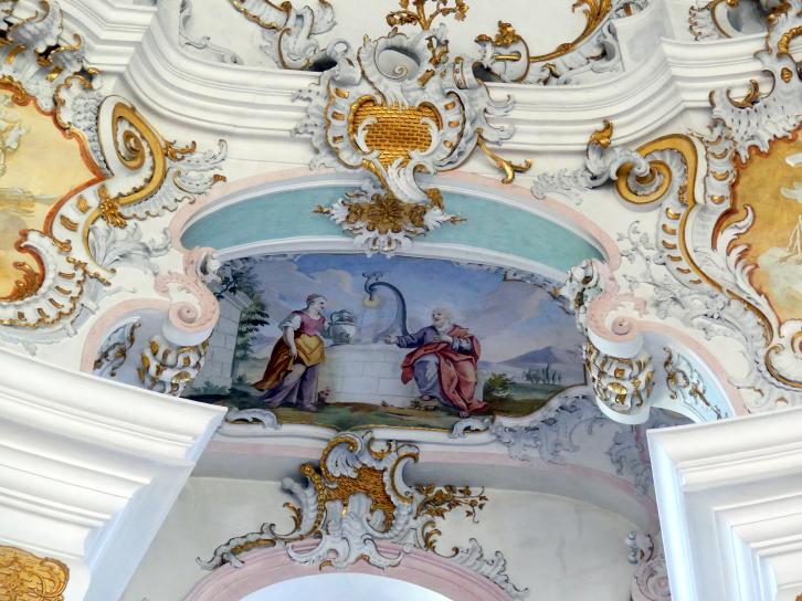 Johann Baptist Zimmermann (1701–1757), Fresken im Hauptraum, Wies, Wallfahrtskirche Zum Gegeißelten Heiland (zur Prämonstratenser-Abtei Steingaden gehörig), 1753–1754, Bild 35/40