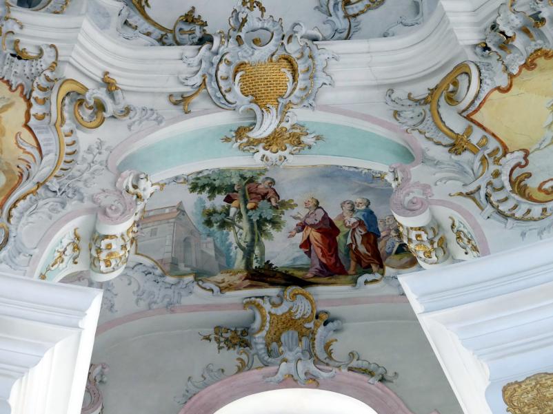 Johann Baptist Zimmermann (1701–1757), Fresken im Hauptraum, Wies, Wallfahrtskirche Zum Gegeißelten Heiland (zur Prämonstratenser-Abtei Steingaden gehörig), 1753–1754, Bild 36/40