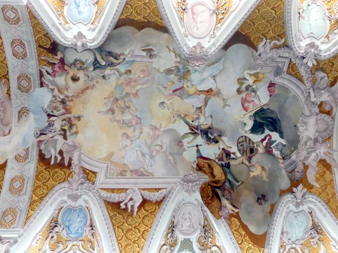 Cosmas Damian Asam (1713–1738), Umgestaltung, Ausmalung des Innenraumes, Freising, Dom St. Maria und St. Korbinian, 1723–1724