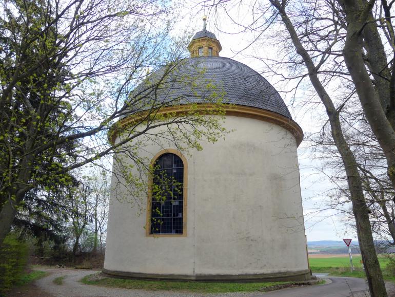 Leonhard Dientzenhofer (1685–1707), Bau der Heilig-Kreuz-Kapelle in Gaibach (Weihe am 4.5.1701), Gaibach, Heilig-Kreuz-Kapelle, 1697–1698, Bild 3/4
