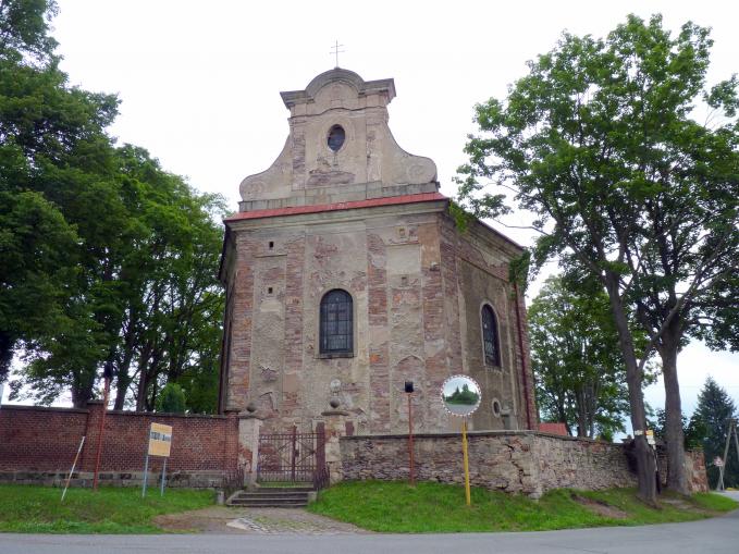 Kilian Ignaz Dientzenhofer (1718–1752), Bauleitung beim Bau der Pfarrkirche St. Jakobus der Ältere (Zuschreibung), Ruppersdorf (Ruprechtice), Pfarrkirche St. Jakobus der Ältere, 1720–1723