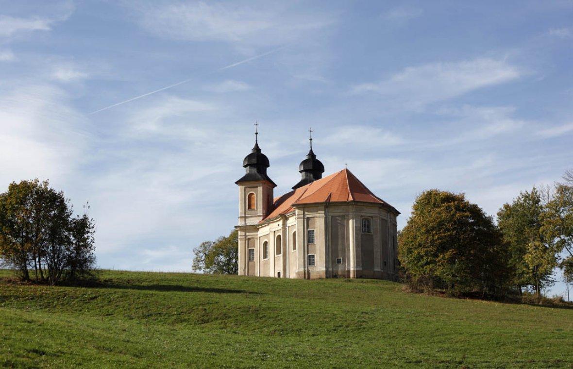 Kilian Ignaz Dientzenhofer (1718–1752), Bau der Kirche St. Margaretha (Zuschreibung), Schönau (Šonov), Kirche St. Margaretha, 1726–1730