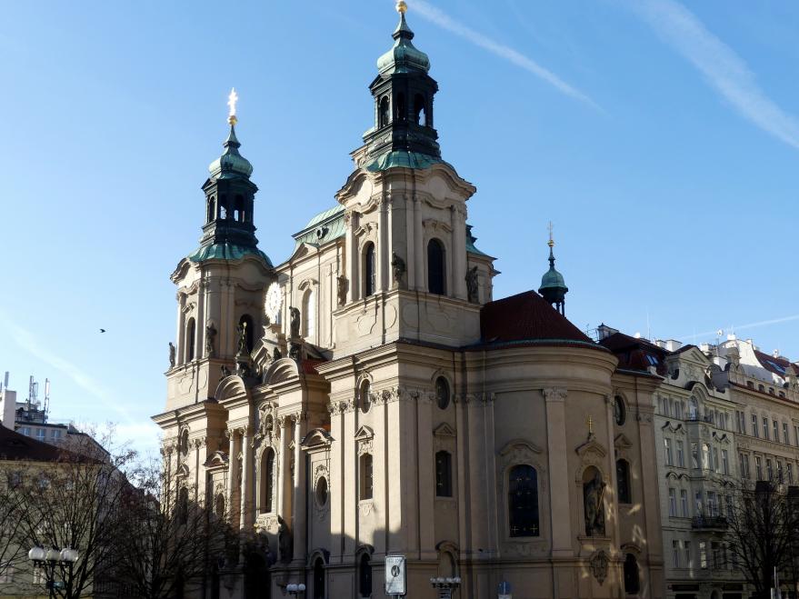 Kilian Ignaz Dientzenhofer (1718–1752), Neubau der Kirche St. Nikolaus in der Prager Altstadt, Prag-Altstadt, Kirche St. Nikolaus, 1732–1735, Bild 1/11