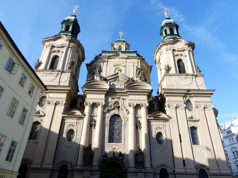 Kilian Ignaz Dientzenhofer (1718–1752), Neubau der Kirche St. Nikolaus in der Prager Altstadt, Prag-Altstadt, Kirche St. Nikolaus, 1732–1735, Bild 6/11