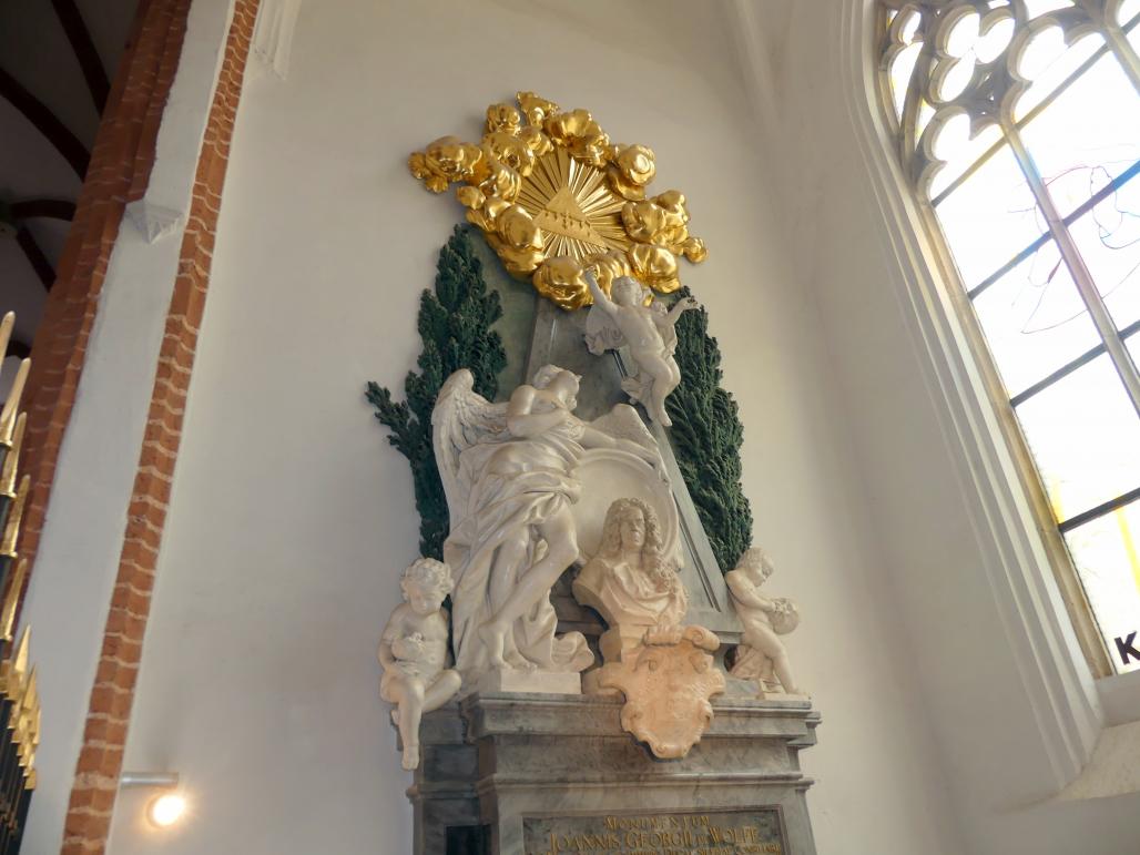 Ferdinand Maximilian Brokoff (1707–1731), Grabmal des Johann Georg von Wolff (gemeinsam mit Johann Adam Karinger, Entwurf von Johann Bernhard Fischer von Erlach), Breslau, Kirche St. Elisabeth, 1721–1723, Bild 8/12