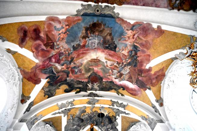 Christoph Thomas Scheffler (1719–1755), Freskenzyklus der Grabeskirche St. Cäcilia in Heusenstamm, Heusenstamm, Grabeskirche St. Cäcilia, 1741, Bild 3/6