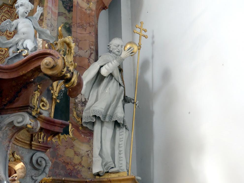 Johann Joseph Christian (1727–1777), Stuckfiguren in der Klosterkirche Ottobeuren, Ottobeuren, Benediktinerabtei, Abteikirche St. Alexander und St. Theodor, 1755–1768, Bild 9/16