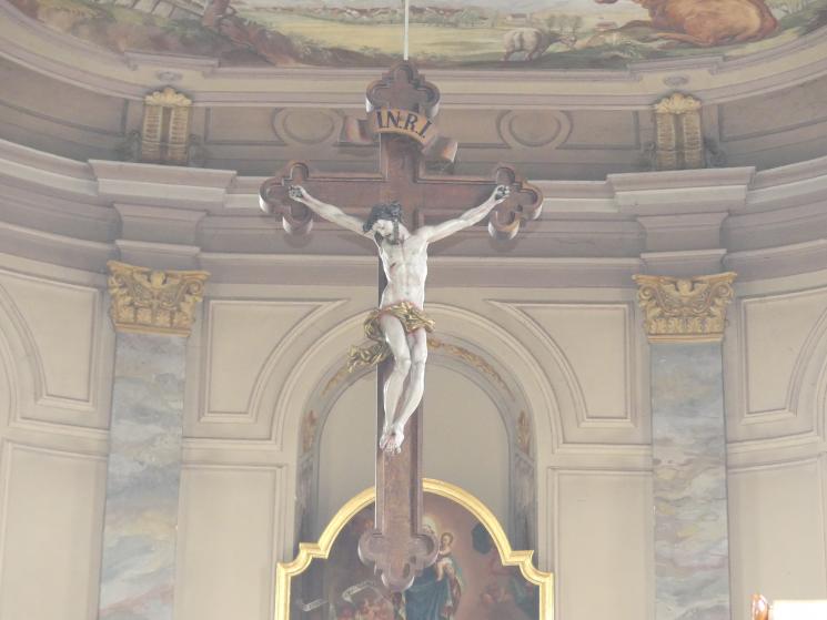 Johann Joseph Christian (1727–1777), Kruzifix, Daugendorf (Riedlingen), Pfarrkirche St. Leonhard, 1740, Bild 1/6