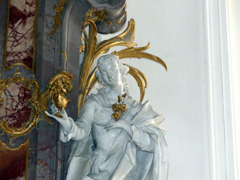 Johann Joseph Christian (1727–1777), Stuckfiguren, Zwiefalten, ehemalige Benediktiner-Abteikirche, heute Pfarr- und Wallfahrtskirche Unserer Lieben Frau, 1744–1755, Bild 2/109