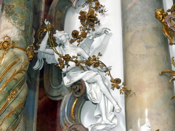 Johann Joseph Christian (1727–1777), Stuckfiguren, Zwiefalten, ehemalige Benediktiner-Abteikirche, heute Pfarr- und Wallfahrtskirche Unserer Lieben Frau, 1744–1755, Bild 42/109