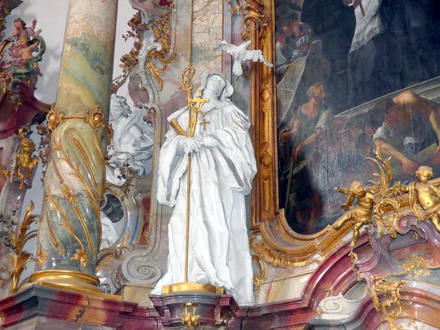Johann Joseph Christian (1727–1777), Stuckfiguren, Zwiefalten, ehemalige Benediktiner-Abteikirche, heute Pfarr- und Wallfahrtskirche Unserer Lieben Frau, 1744–1755, Bild 46/109