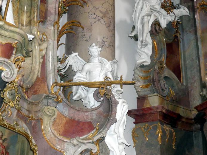 Johann Joseph Christian (1727–1777), Stuckfiguren, Zwiefalten, ehemalige Benediktiner-Abteikirche, heute Pfarr- und Wallfahrtskirche Unserer Lieben Frau, 1744–1755, Bild 55/109