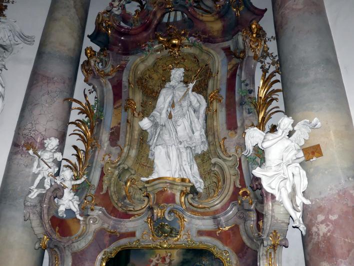 Johann Joseph Christian (1727–1777), Stuckfiguren, Zwiefalten, ehemalige Benediktiner-Abteikirche, heute Pfarr- und Wallfahrtskirche Unserer Lieben Frau, 1744–1755, Bild 63/109