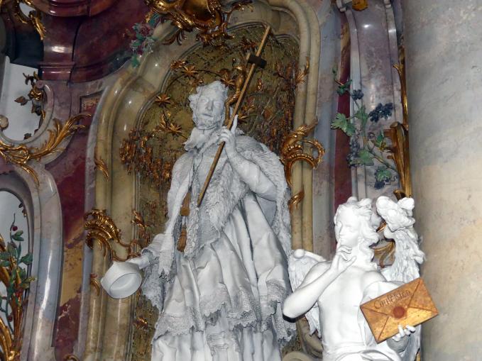 Johann Joseph Christian (1727–1777), Stuckfiguren, Zwiefalten, ehemalige Benediktiner-Abteikirche, heute Pfarr- und Wallfahrtskirche Unserer Lieben Frau, 1744–1755, Bild 66/109