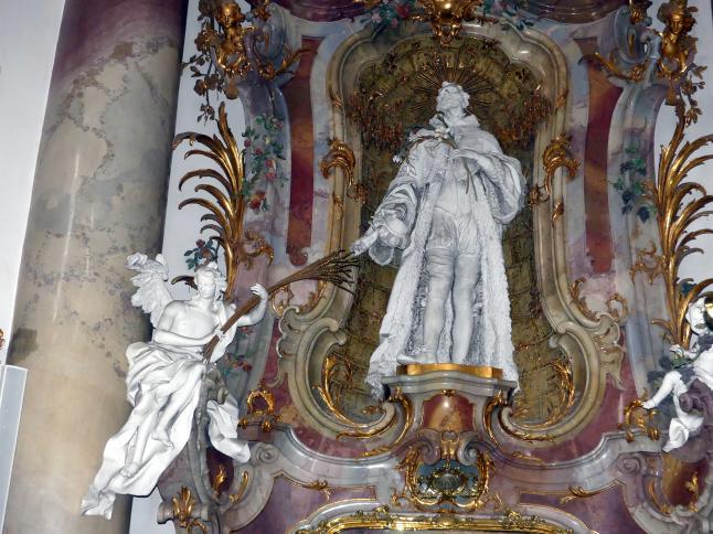 Johann Joseph Christian (1727–1777), Stuckfiguren, Zwiefalten, ehemalige Benediktiner-Abteikirche, heute Pfarr- und Wallfahrtskirche Unserer Lieben Frau, 1744–1755, Bild 80/109