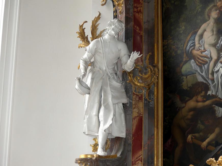 Johann Joseph Christian (1727–1777), Stuckfiguren, Zwiefalten, ehemalige Benediktiner-Abteikirche, heute Pfarr- und Wallfahrtskirche Unserer Lieben Frau, 1744–1755, Bild 97/109