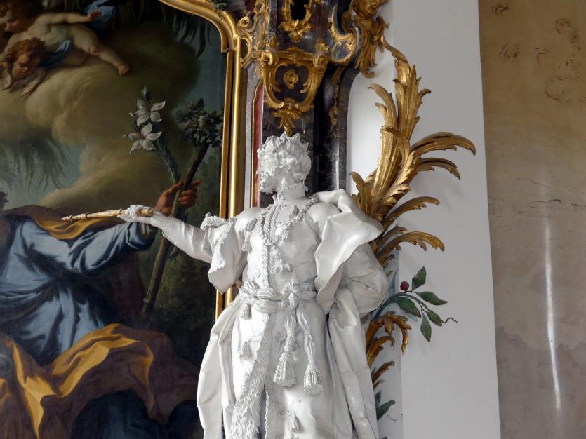 Johann Joseph Christian (1727–1777), Stuckfiguren, Zwiefalten, ehemalige Benediktiner-Abteikirche, heute Pfarr- und Wallfahrtskirche Unserer Lieben Frau, 1744–1755, Bild 100/109