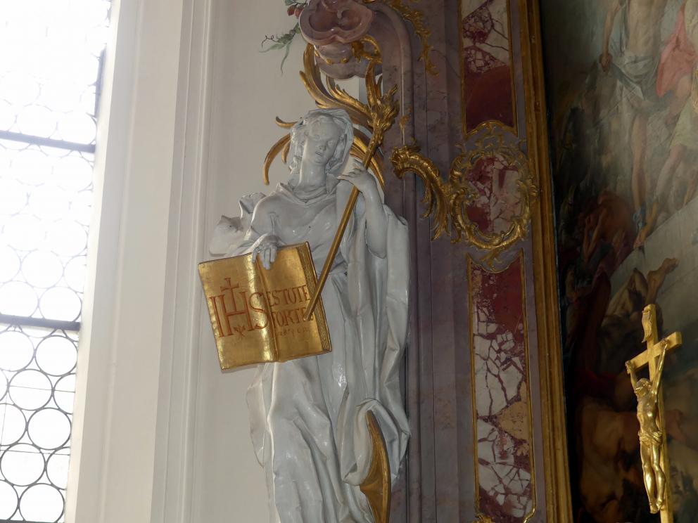 Johann Joseph Christian (1727–1777), Stuckfiguren, Zwiefalten, ehemalige Benediktiner-Abteikirche, heute Pfarr- und Wallfahrtskirche Unserer Lieben Frau, 1744–1755, Bild 107/109