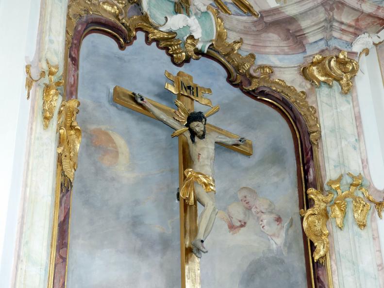 Johann Joseph Christian (1727–1777), Kruzifix, Unterwachingen, Pfarrkirche St. Cosmas und Damian, 1755, Bild 3/4