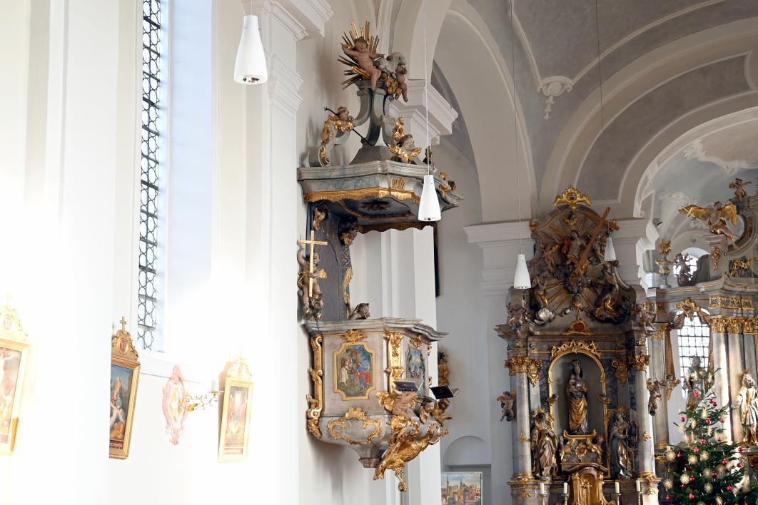 Christian Jorhan der Ältere (1750–1802), Kanzel, Reichenkirchen, Pfarrkirche St. Michael, 1759, Bild 2/2