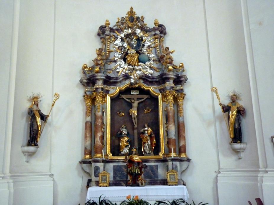 Simon Sorg (1740–1792), Hll. Maria und Johannes, Frauenzell, ehem. Benediktinerabtei, ehem. Klosterkirche, heute Pfarrkirche Mariä Himmelfahrt, 1740
