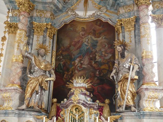 Simon Sorg (1740–1792), Hochaltar, Pettenreuth, Pfarrkirche Mariä Himmelfahrt, 1740–1742, Bild 4/10