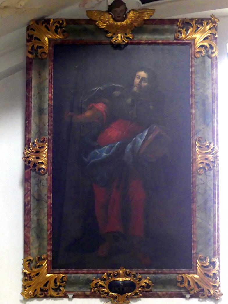 Johann Gebhard (1704–1751), Gemälde im Langhaus "Die Zwölf Apostel", Pielenhofen, ehem. Zisterzienserinnenkloster, ehem. Klosterkirche, heute Pfarrkirche Mariä Himmelfahrt, 1710, Bild 1/12