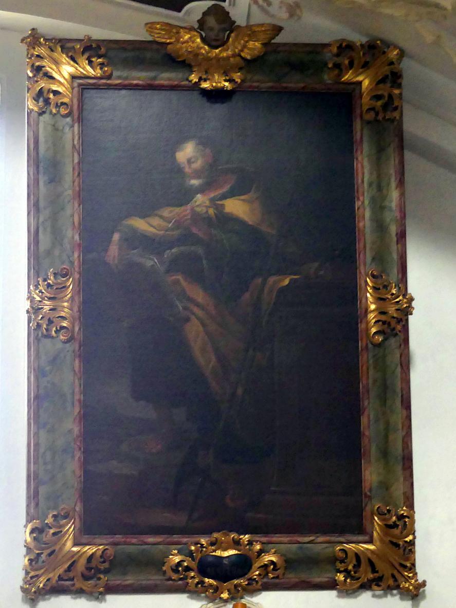 Johann Gebhard (1704–1751), Gemälde im Langhaus "Die Zwölf Apostel", Pielenhofen, ehem. Zisterzienserinnenkloster, ehem. Klosterkirche, heute Pfarrkirche Mariä Himmelfahrt, 1710, Bild 2/12