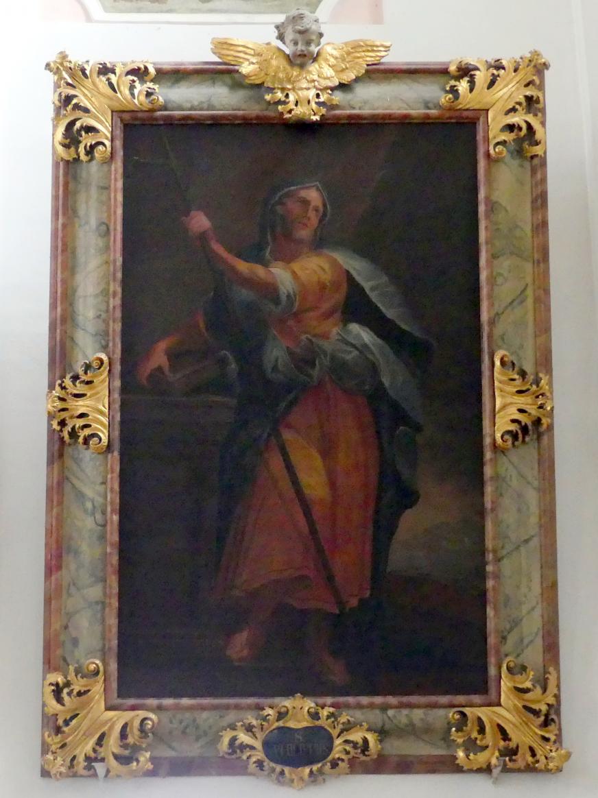 Johann Gebhard (1704–1751), Gemälde im Langhaus "Die Zwölf Apostel", Pielenhofen, ehem. Zisterzienserinnenkloster, ehem. Klosterkirche, heute Pfarrkirche Mariä Himmelfahrt, 1710, Bild 5/12