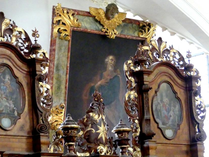 Johann Gebhard (1704–1751), Gemälde im Langhaus "Die Zwölf Apostel", Pielenhofen, ehem. Zisterzienserinnenkloster, ehem. Klosterkirche, heute Pfarrkirche Mariä Himmelfahrt, 1710, Bild 7/12