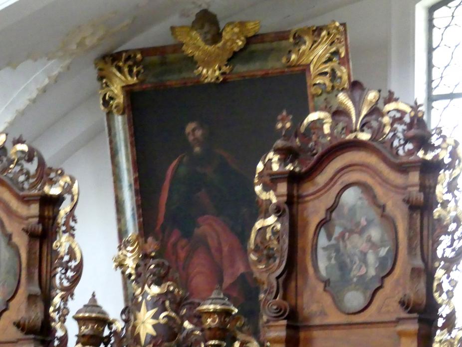 Johann Gebhard (1704–1751), Gemälde im Langhaus "Die Zwölf Apostel", Pielenhofen, ehem. Zisterzienserinnenkloster, ehem. Klosterkirche, heute Pfarrkirche Mariä Himmelfahrt, 1710, Bild 8/12