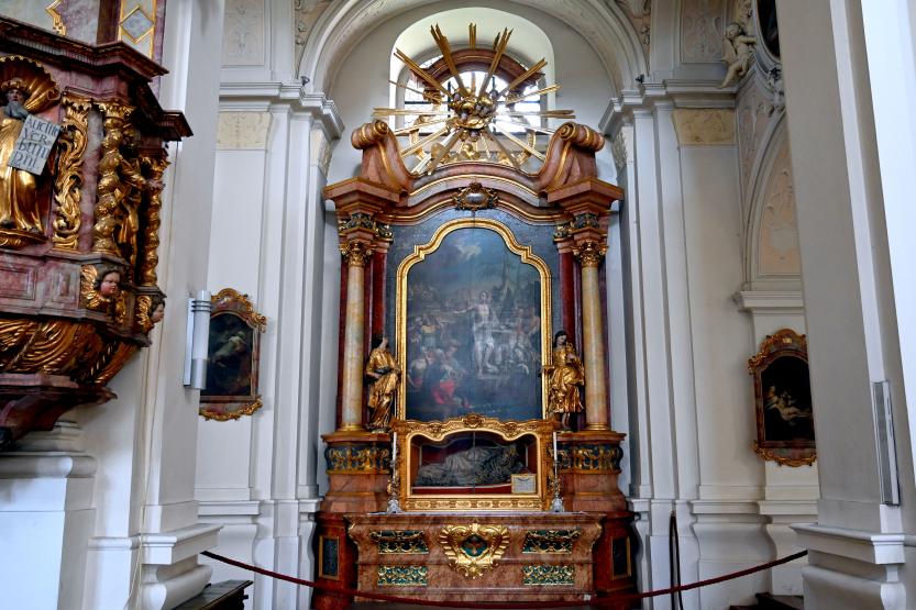 Joseph Matthias Götz (1713–1758), Johannes-Baptist-Altar, Niederalteich, Benediktinerkloster, ehem. Klosterkirche, heute Pfarrkirche St. Mauritius, 1722