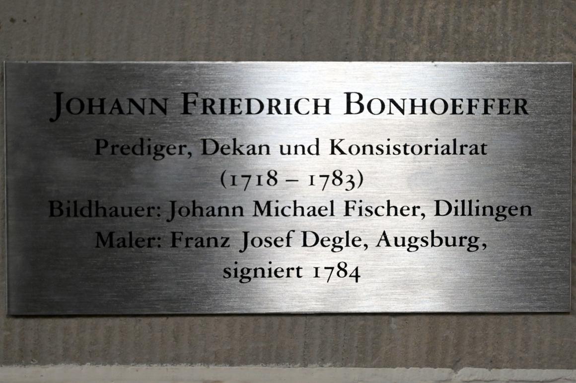 Johann Michael Fischer (Bildhauer) (1744–1792), Epitaph des Stadtpfarrers und Predigers Johann Friedrich Bonhöffer, Schwäbisch Hall, evangelische Stadtpfarrkirche St. Michael, 1784, Bild 3/4