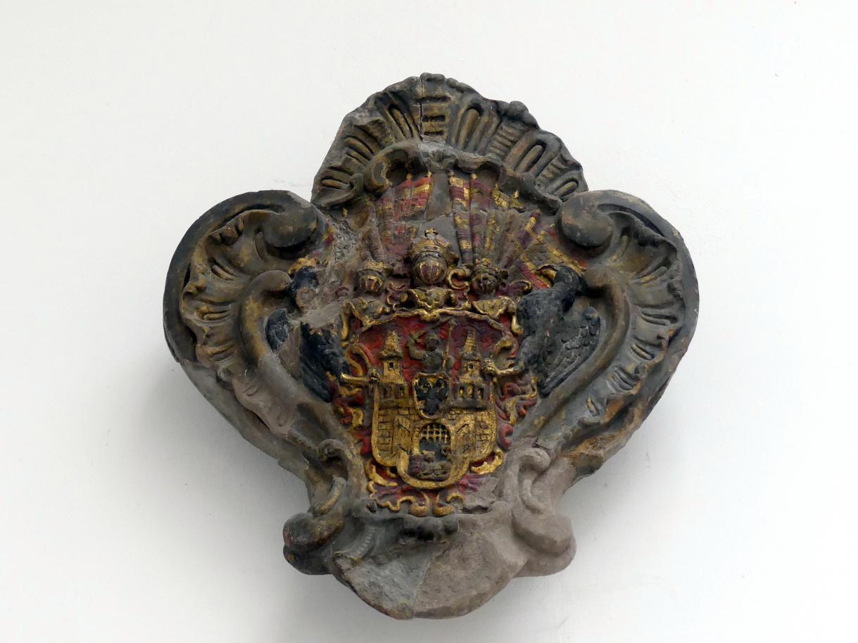 Wappen der Prager Neustadt, Prag-Holešovice, Lapidarium, Saal 6, Mitte 18. Jhd.