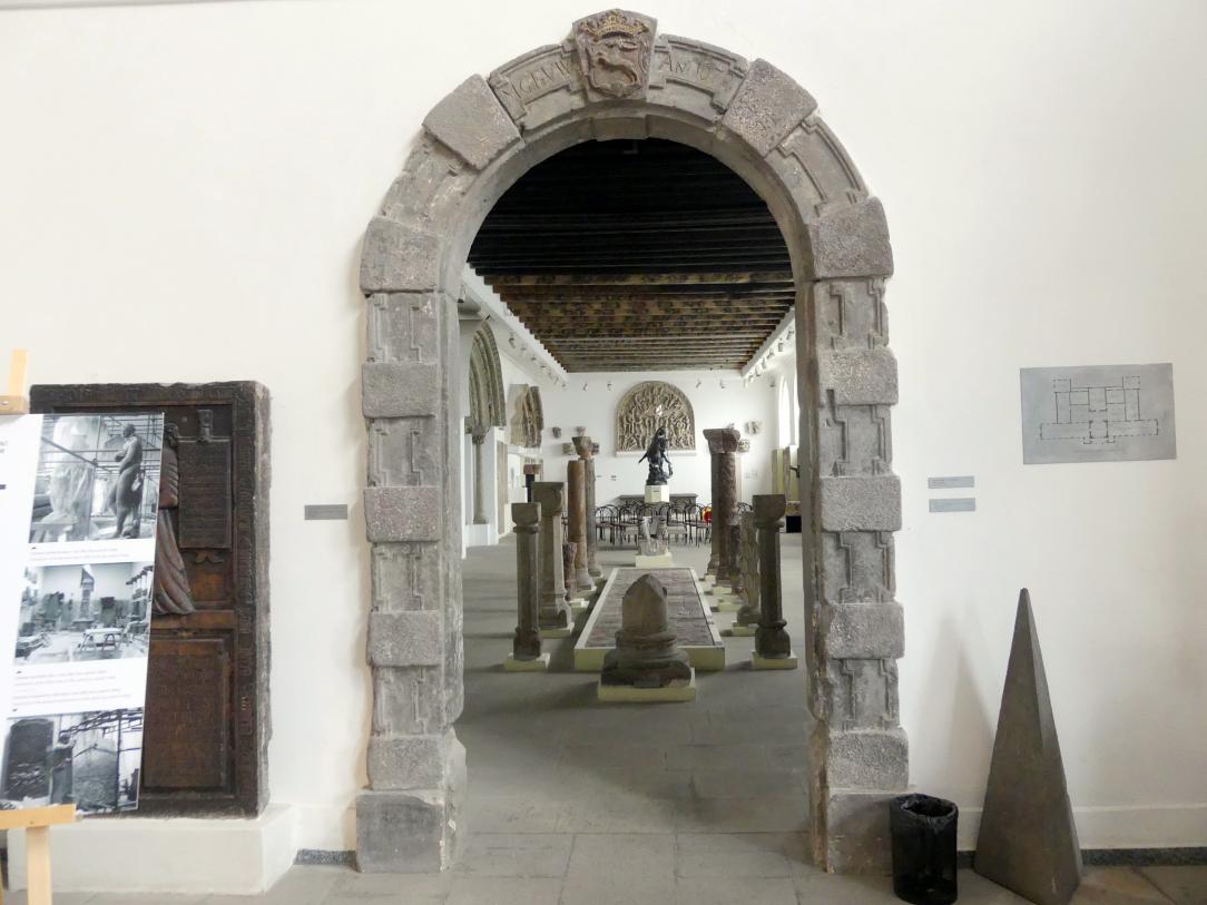 Portal, Prag-Neustadt, ehem. Haus Venkovský Nr. 793 (abgerissen 1912), Wenzelsplatz, jetzt Prag-Holešovice, Lapidarium, Vestibül, 1679