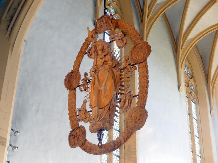 Tilman Riemenschneider (1487–1523), Maria im Rosenkranz, Volkach, Wallfahrtskirche Maria im Weingarten, 1521–1524, Bild 2/12