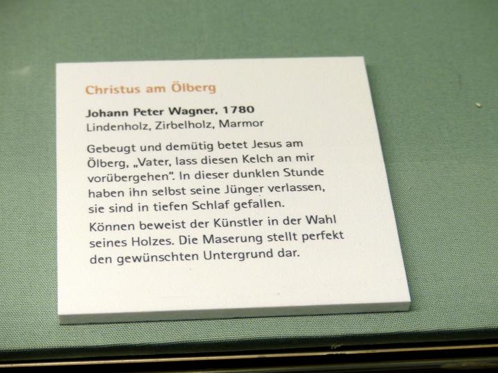 Johann Peter Wagner (1755–1797), Christus am Ölberg, Würzburg, Museum für Franken (ehem. Mainfränkisches Museum), Bozzetti-Sammlung, 1780, Bild 2/2
