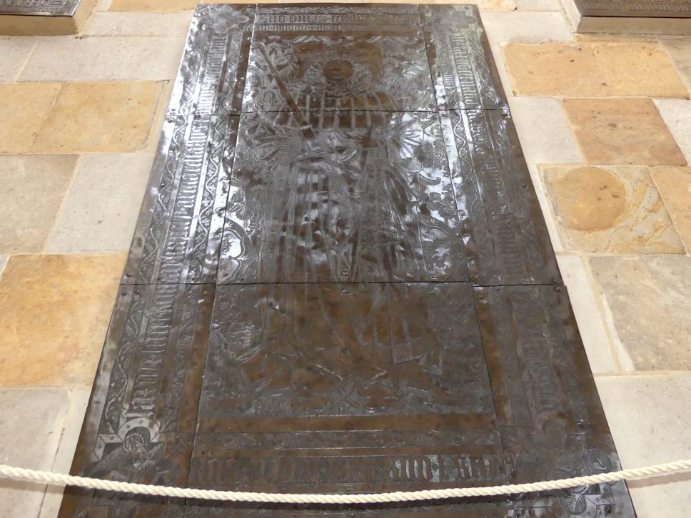 Hermann Vischer der Ältere (1457–1486), Grabplatte für Kurfürst Friedrich II. der Sanftmütige von Sachsen (1412-1464), Meißen, Meißner Dom St. Johannis und St. Donatus, 1486–1487