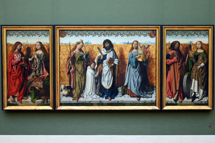 Meister des Bartholomäusaltars (1477–1507), Bartholomäusaltar, München, Alte Pinakothek, Obergeschoss Saal III, um 1500–1510, Bild 1/9