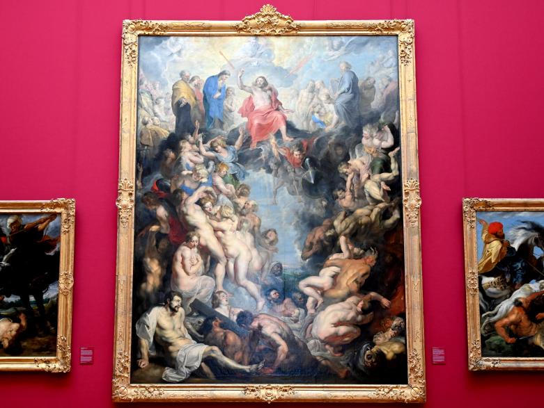Peter Paul Rubens (1598–1640), Das Große jüngste Gericht, Neuburg an der Donau, Hofkirche „Unserer Lieben Frau“, jetzt München, Alte Pinakothek, Obergeschoss Saal VII, um 1617, Bild 1/2